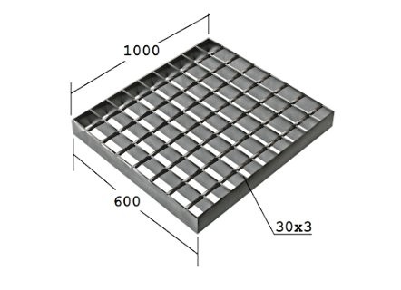 СТРОМ СТИЛ SP 34х38/30х3 Zn 600х1000 мм Сетки