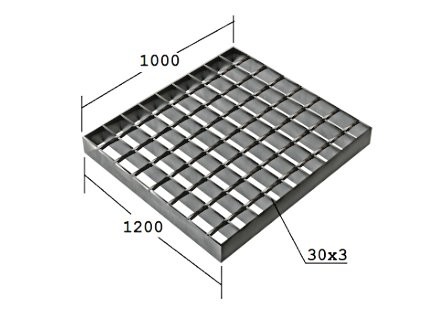 СТРОМ СТИЛ SP 34х38/30х3 Zn 1200х1000 мм Сетки