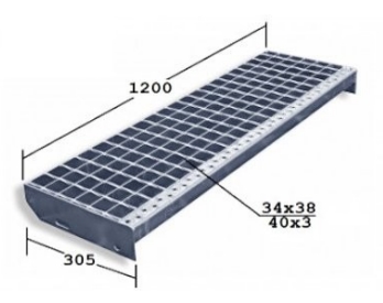 СТРОМ СТИЛ SP 34х38/40х3 Zn 1200х305 мм Каркасы металлоконструкций